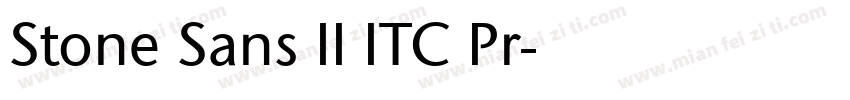 Stone Sans II ITC Pr字体转换